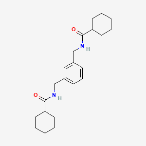 N-[[3-[(cyclohexanecarbonylamino)methyl]phenyl]methyl]cyclohexanecarboxamide