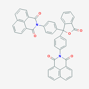 molecular formula C44H24N2O6 B402836 2-(4-{1-[4-(1,3-dioxo-1H-benzo[de]isoquinolin-2(3H)-yl)phenyl]-3-oxo-1,3-dihydro-2-benzofuran-1-yl}phenyl)-1H-benzo[de]isoquinoline-1,3(2H)-dione 
