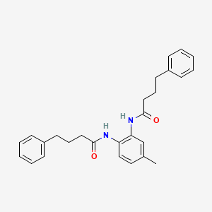 N-[4-METHYL-2-(4-PHENYLBUTANAMIDO)PHENYL]-4-PHENYLBUTANAMIDE