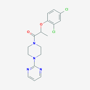 2-(2,4-Dichlorophenoxy)-1-[4-(pyrimidin-2-yl)piperazin-1-yl]propan-1-one