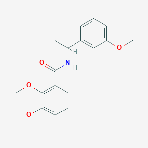 molecular formula C18H21NO4 B4028388 2,3-dimethoxy-N-[1-(3-methoxyphenyl)ethyl]benzamide 