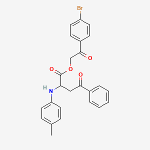 2-(4-bromophenyl)-2-oxoethyl 2-[(4-methylphenyl)amino]-4-oxo-4-phenylbutanoate