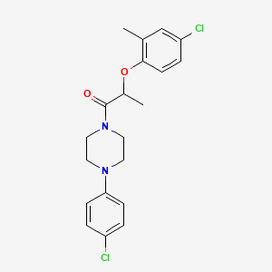 2-(4-Chloro-2-methylphenoxy)-1-[4-(4-chlorophenyl)piperazin-1-yl]propan-1-one