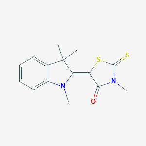 molecular formula C15H16N2OS2 B402841 3-methyl-2-thioxo-5-(1,3,3-trimethyl-1,3-dihydro-2H-indol-2-ylidene)-1,3-thiazolidin-4-one 