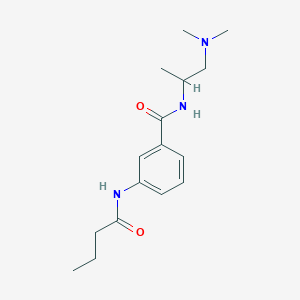 3-(butyrylamino)-N-[2-(dimethylamino)-1-methylethyl]benzamide