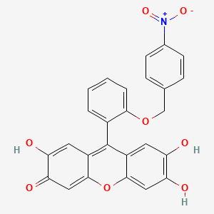 2,6,7-trihydroxy-9-{2-[(4-nitrobenzyl)oxy]phenyl}-3H-xanthen-3-one