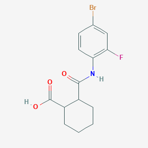 2-{[(4-bromo-2-fluorophenyl)amino]carbonyl}cyclohexanecarboxylic acid