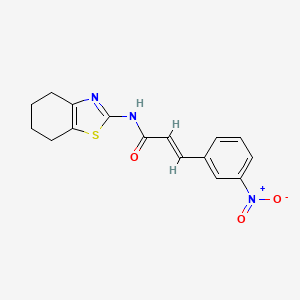 (E)-3-(3-NITROPHENYL)-N-(4,5,6,7-TETRAHYDRO-1,3-BENZOTHIAZOL-2-YL)-2-PROPENAMIDE