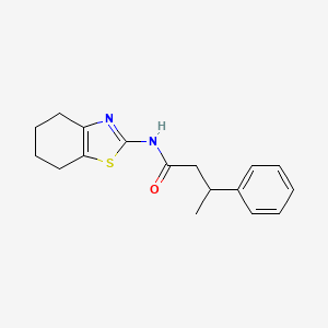 3-phenyl-N-(4,5,6,7-tetrahydro-1,3-benzothiazol-2-yl)butanamide