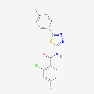 molecular formula C16H11Cl2N3OS B402849 2,4-dichloro-N-[5-(4-methylphenyl)-1,3,4-thiadiazol-2-yl]benzamide 