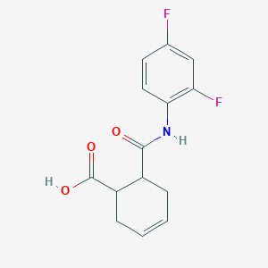 6-[(2,4-Difluorophenyl)carbamoyl]cyclohex-3-ene-1-carboxylic acid