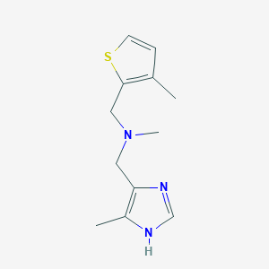 N-methyl-1-(4-methyl-1H-imidazol-5-yl)-N-[(3-methyl-2-thienyl)methyl]methanamine