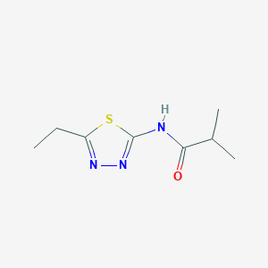 molecular formula C8H13N3OS B402850 N-(5-Ethyl-[1,3,4]thiadiazol-2-yl)-isobutyramide 