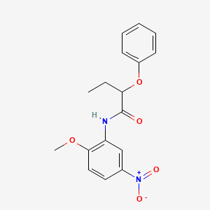 N-(2-methoxy-5-nitrophenyl)-2-phenoxybutanamide