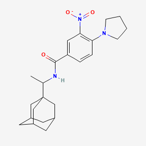 3-nitro-4-(pyrrolidin-1-yl)-N-[1-(tricyclo[3.3.1.1~3,7~]dec-1-yl)ethyl]benzamide