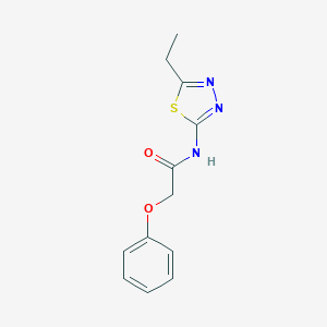 molecular formula C12H13N3O2S B402855 N-(5-ethyl-1,3,4-thiadiazol-2-yl)-2-phenoxyacetamide 