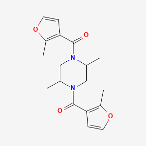 {2,5-DIMETHYL-4-[(2-METHYL-3-FURYL)CARBONYL]PIPERAZINO}(2-METHYL-3-FURYL)METHANONE