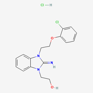 2-{3-[2-(2-chlorophenoxy)ethyl]-2-imino-2,3-dihydro-1H-benzimidazol-1-yl}ethanol hydrochloride