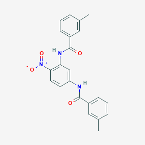 molecular formula C22H19N3O4 B4028568 3-methyl-N-[3-[(3-methylbenzoyl)amino]-4-nitrophenyl]benzamide 