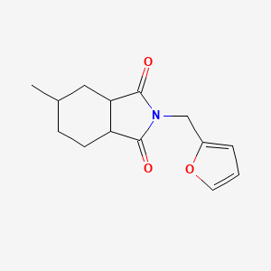 2-(furan-2-ylmethyl)-5-methylhexahydro-1H-isoindole-1,3(2H)-dione