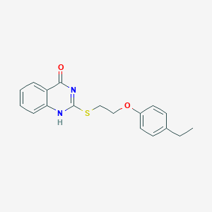 molecular formula C18H18N2O2S B402858 2-[2-(4-ethylphenoxy)ethylsulfanyl]-1H-quinazolin-4-one 