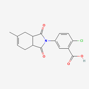 2-chloro-5-(5-methyl-1,3-dioxo-1,3,3a,4,7,7a-hexahydro-2H-isoindol-2-yl)benzoic acid