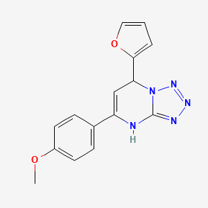 7-(Furan-2-yl)-5-(4-methoxyphenyl)-4,7-dihydrotetrazolo[1,5-a]pyrimidine