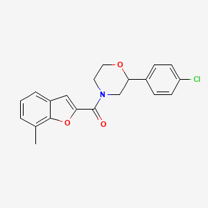 2-(4-chlorophenyl)-4-[(7-methyl-1-benzofuran-2-yl)carbonyl]morpholine