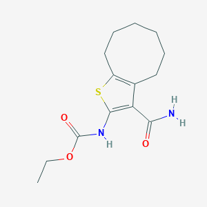 ethyl [3-(aminocarbonyl)-4,5,6,7,8,9-hexahydrocycloocta[b]thien-2-yl]carbamate