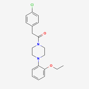 2-(4-Chlorophenyl)-1-[4-(2-ethoxyphenyl)piperazin-1-yl]ethanone