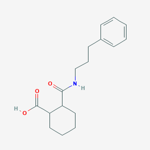 2-{[(3-PHENYLPROPYL)AMINO]CARBONYL}-1-CYCLOHEXANECARBOXYLIC ACID