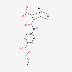 3-{[4-(Propoxycarbonyl)phenyl]carbamoyl}bicyclo[2.2.1]hept-5-ene-2-carboxylic acid