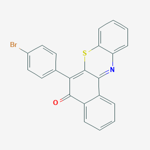 molecular formula C22H12BrNOS B402870 6-(4-Bromo-phenyl)-benzo[a]phenothiazin-5-one 