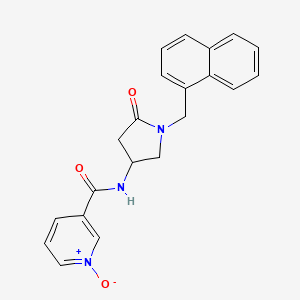 N-[1-(1-naphthylmethyl)-5-oxo-3-pyrrolidinyl]nicotinamide 1-oxide