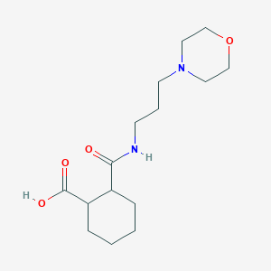 molecular formula C15H26N2O4 B4028724 2-{[(3-Morpholin-4-ylpropyl)amino]carbonyl}cyclohexanecarboxylic acid 