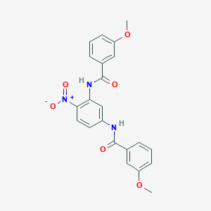 3-methoxy-N-[3-[(3-methoxybenzoyl)amino]-4-nitrophenyl]benzamide