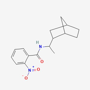 N-(1-{BICYCLO[2.2.1]HEPTAN-2-YL}ETHYL)-2-NITROBENZAMIDE