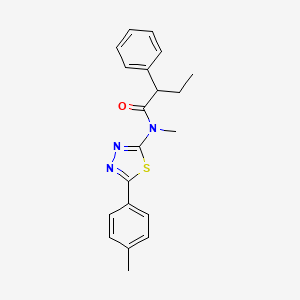 N-methyl-N-[5-(4-methylphenyl)-1,3,4-thiadiazol-2-yl]-2-phenylbutanamide