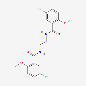 5-chloro-N-[2-[(5-chloro-2-methoxybenzoyl)amino]ethyl]-2-methoxybenzamide