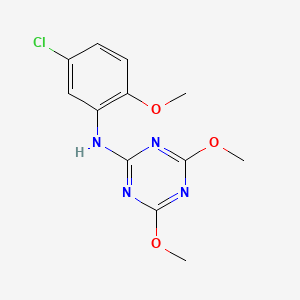 N-(5-chloro-2-methoxyphenyl)-4,6-dimethoxy-1,3,5-triazin-2-amine