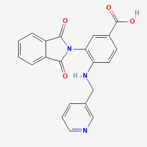 3-(1,3-Dioxoisoindol-2-yl)-4-(pyridin-3-ylmethylamino)benzoic acid