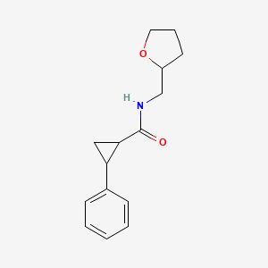 2-phenyl-N-(tetrahydro-2-furanylmethyl)cyclopropanecarboxamide