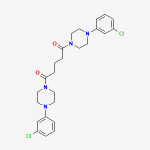 1,5-Bis[4-(3-chlorophenyl)piperazin-1-yl]pentane-1,5-dione