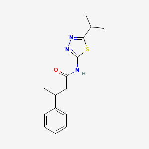 3-phenyl-N-[5-(propan-2-yl)-1,3,4-thiadiazol-2-yl]butanamide