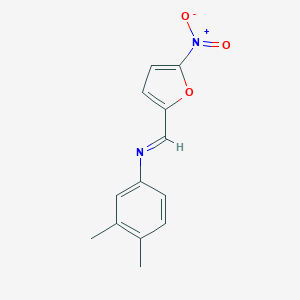 molecular formula C13H12N2O3 B402890 3,4-dimethyl-N-[(5-nitro-2-furyl)methylene]aniline 