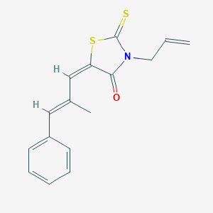 molecular formula C16H15NOS2 B402892 3-Allyl-5-(2-methyl-3-phenyl-allylidene)-2-thioxo-thiazolidin-4-one 