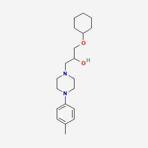 1-(cyclohexyloxy)-3-[4-(4-methylphenyl)-1-piperazinyl]-2-propanol