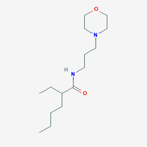 molecular formula C15H30N2O2 B4028949 2-ethyl-N-[3-(morpholin-4-yl)propyl]hexanamide 