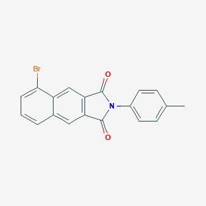 molecular formula C19H12BrNO2 B402896 5-Bromo-2-p-tolyl-benzo[f]isoindole-1,3-dione 