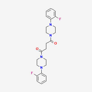 1,4-Bis[4-(2-fluorophenyl)piperazin-1-yl]butane-1,4-dione